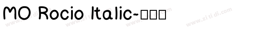 MO Rocio Italic字体转换
